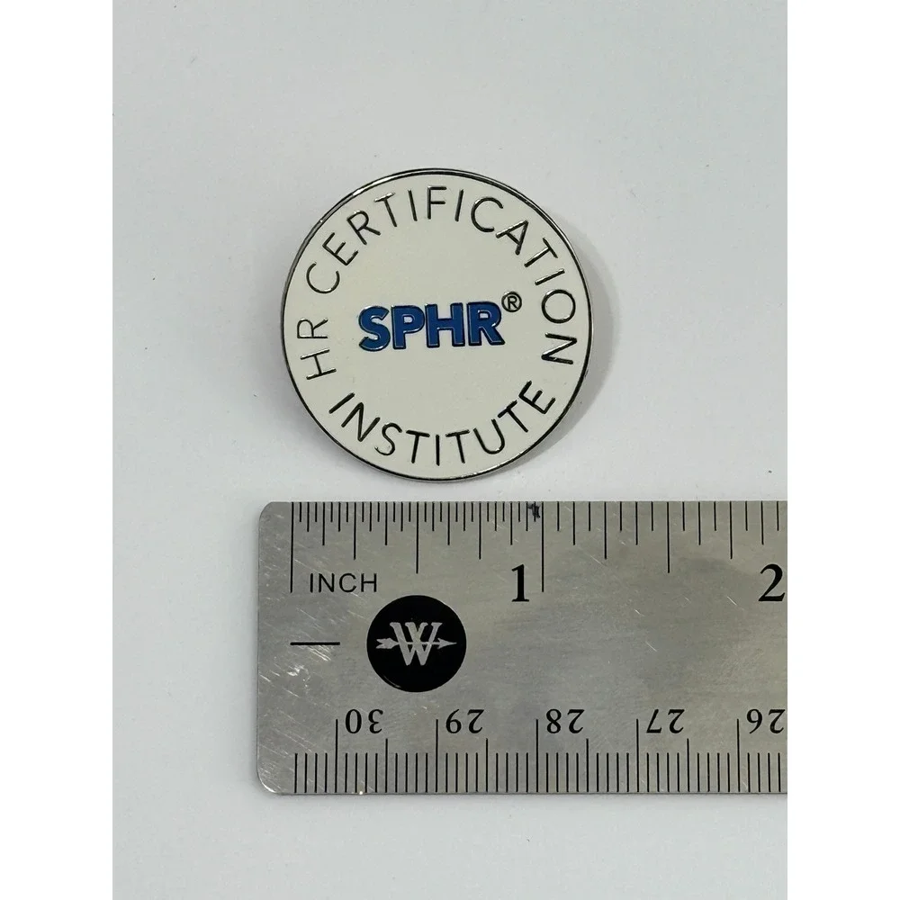 SPHR HR Certification Institute Lapel Pin Senior Professional Human Resources